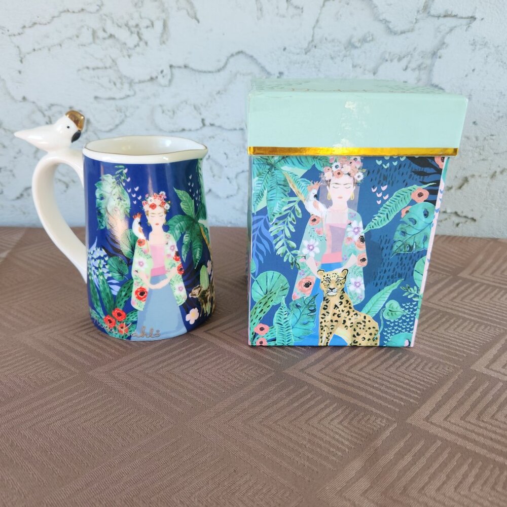 Frida Kahlo Gift Ceramic Coffee Mug in Box 4" high